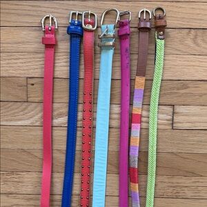 J Crew Colorful Skinny Belt Bundle
